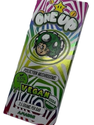 One Up Vegan Mushroom Chocolate Bar