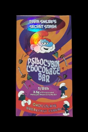 Papa Smurf’s Secret Stash Shroom Bar – Chocolate Breakfest Cereal 3.5G